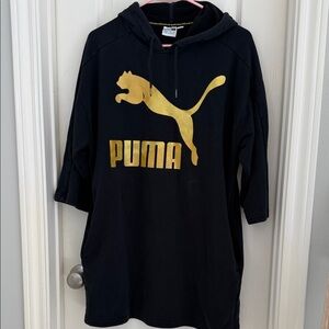 Puma Black Dress with Gold Logo
